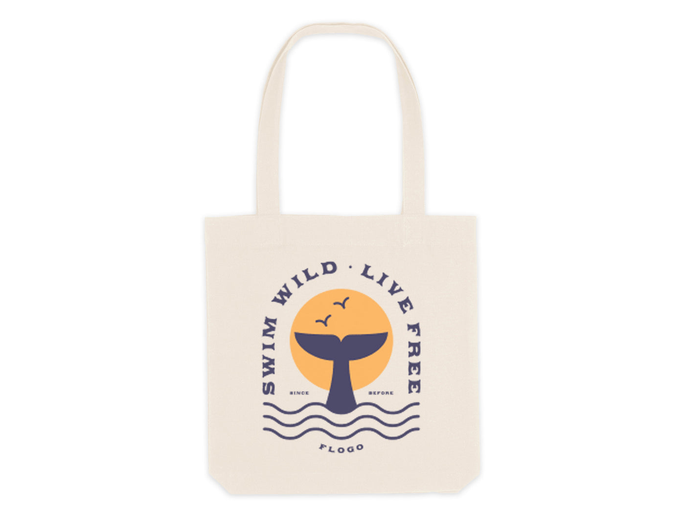 Swim Wild Live Free Tote Bag